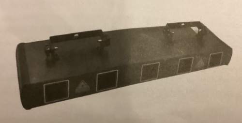 5 Beam RGBYC DJ Laser Stage Light Projector - Lot 409