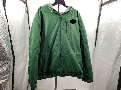 Green Logo Hooded Jacket, Size 2XLT - Lot 346