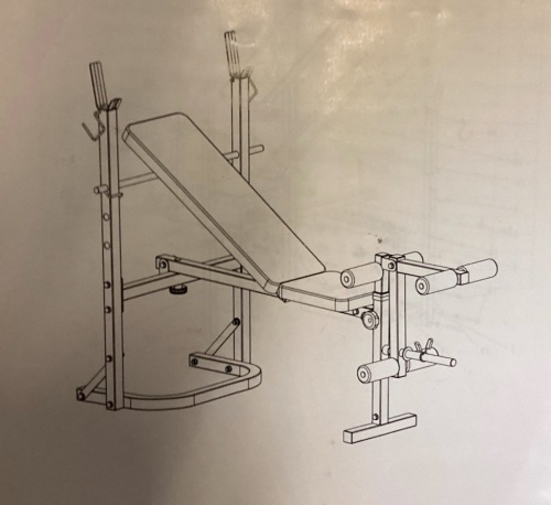 Weight Bench, Missing Hardware - Lot 284