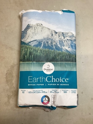 Lot of 10 Packs EarthChoice Office Paper, 8.5" x 14", 500 Sheets/Pack - Lot 292