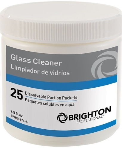 Brighton Professional™ Dissolvable Portion Packets - Glass Cleaner, 25/Pk (BPR28371-B) - Lot 657