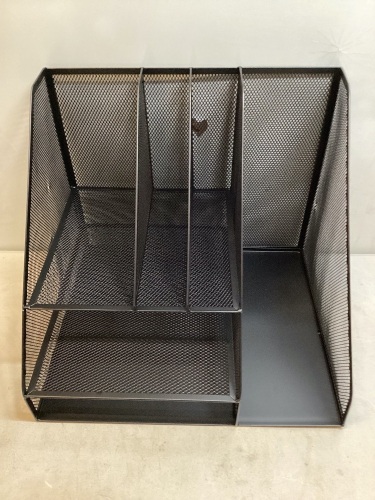 Wire Mesh Desk Organizer - Lot 645