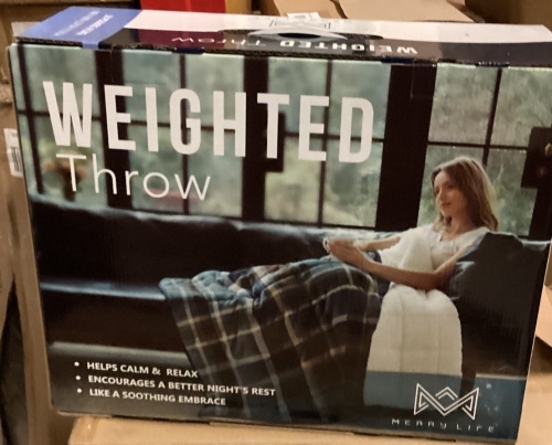 Weighted Throw Blanket, 50" x 60", 10 lb. - Lot 148
