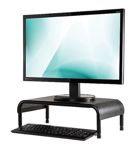 Staples Adjustable Monitor Stand, Black - Lot 768