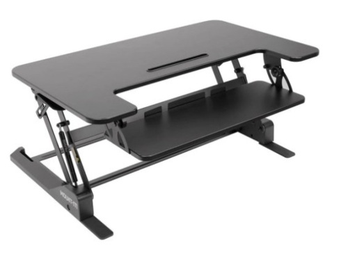 Mount-It! Wide Standing Desk Converter with Gas Spring - Lot 29