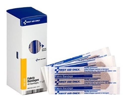 Lot of 13 Packs First Aid Only FAE-3101 Smart Compliance Refill 1" x 3" Fabric Bandages, 40/Pack - Lot 723