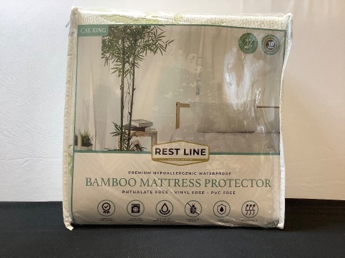 California King Waterproof Bamboo Mattress Protector - Lot 11