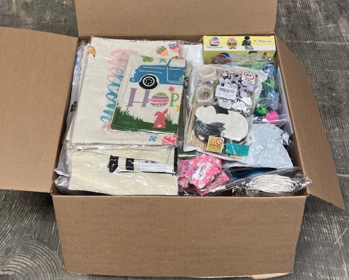 Large Box of Easter Items & Decor - Lot 27