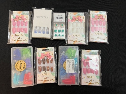 Lot of (9) Misc Nail Kits - Lot 103
