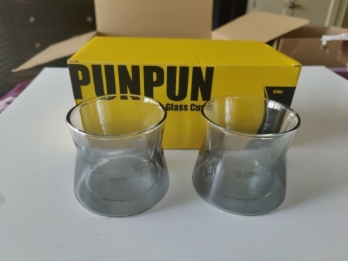 Set of (2) Crystal Drinking Cups 8.8oz - Lot 125