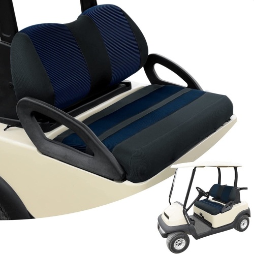 High Density Cloth Golf Cart Seat Covers for EZGO RXV TXT & Club Car DS - Lot 182