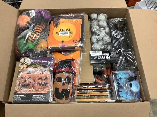 Large Box of Misc. Halloween Items - Lot 219