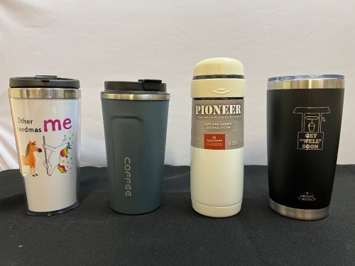 Lot of (4) Travel Mugs - Lot 264