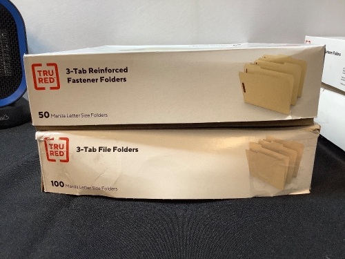 Lot of (2) Folders, 3 Tab Reinforced Fastener & 3 Tab File - Lot 340