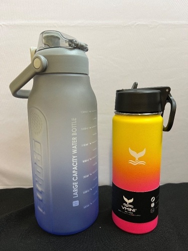 Large Water Bottle & Small Thermos(missing straw) - Lot 384