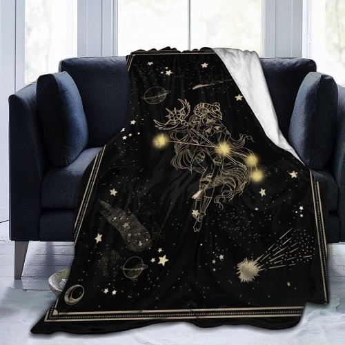 Zodiac Sign Aries Throw Blanket 50"x40" - Lot 593
