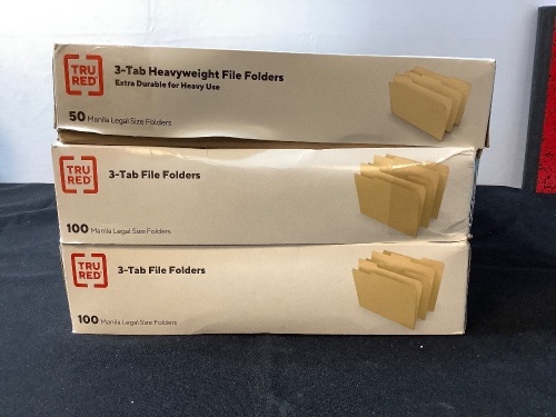 Lot of (3) Boxes File Folders - Lot 217
