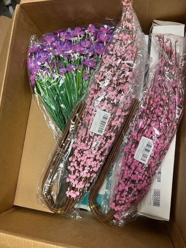 Large Box of Artificial Flowers - Lot 22