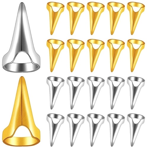 Set of (10) Hair Parting Rings, Gold and Silver - Lot 466
