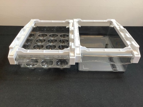 Lot of (2) Fridge Drawer Organizers - Lot 152