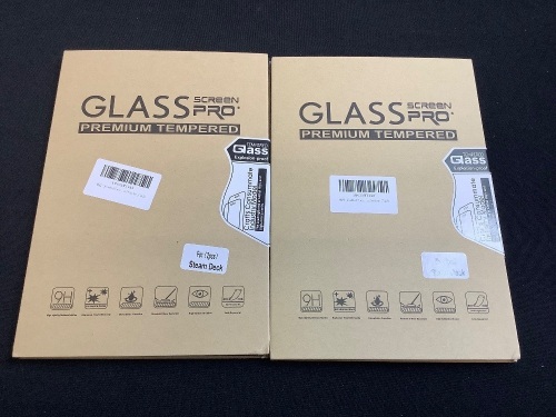Lot of (2) Tempered Glass Screen Protector for Steam Deck, Two Protectors Each - Lot 276