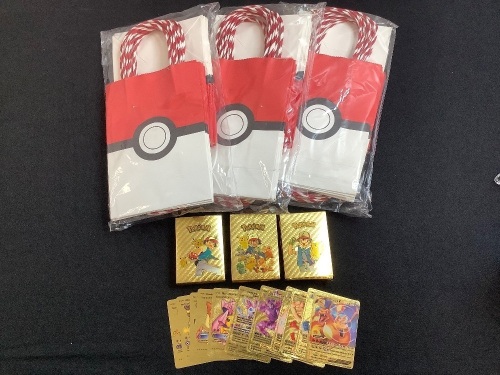 Lot of (16) Pokemon Trading Card Game Packs with Loot Bags - Lot 360