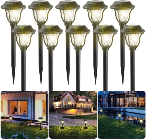 10 Pack Solar Pathway Lights - Lot 455