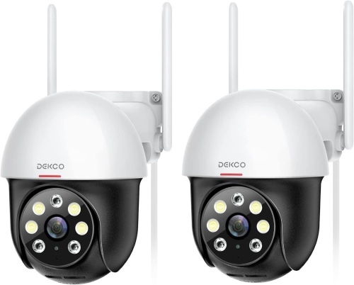DEKCO Outdoor Security Cameras, 2 Pack - Lot 146