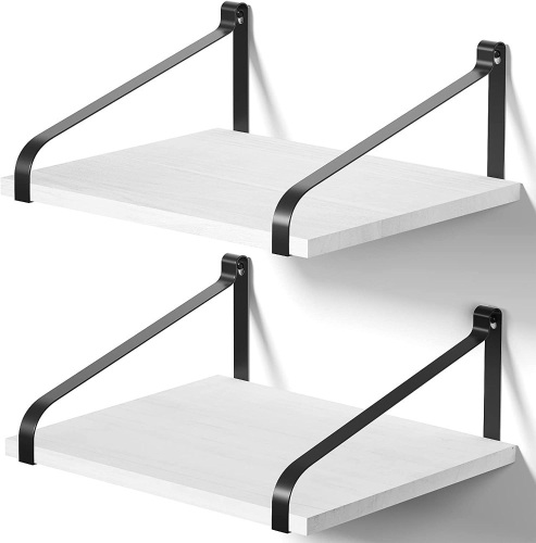 Love-KANKEI Rustic Wall Shelves, L16.5 x W12  - Lot 379