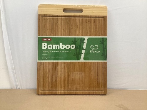 Organic Bamboo Cutting Board 17.5"x13.5"x0.75" - Lot 209