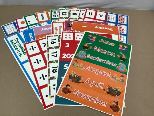 Calander Math Pocket Chart - Lot 247