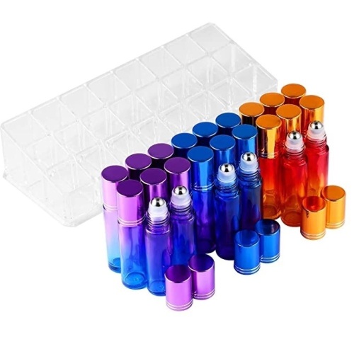 Beattycare 10ml Essential Oil Roller Bottles, 24 Pack - Lot 169