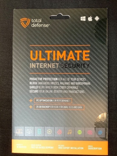 Total Defense Ultimate Internet Security Antivirus Software, Sealed - Lot 53