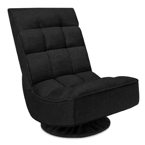 Folding Floor Gaming Chair w/ 360-Degree Swivel, 4 Adjustable Positions - Lot 8456