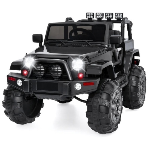 12V Kids Ride-On Truck Car Toy w/ 3 Speeds, LED, Remote, Bluetooth - Lot 8488