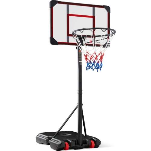 Kids Height-Adjustable Basketball Hoop, Portable Backboard System w/ Wheels - Lot 8520