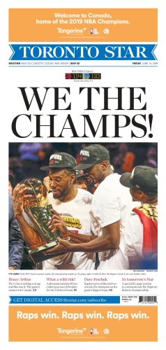We The Champs! Newspaper - Lot 7092