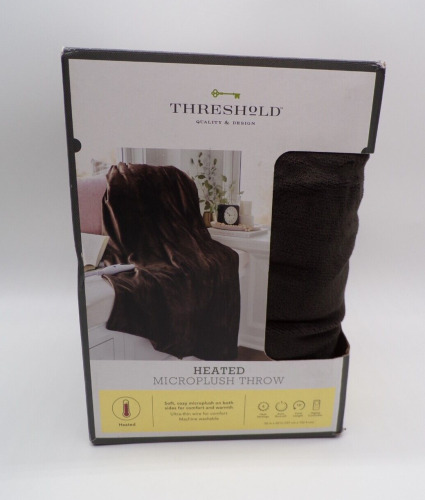Threshold Heated Mircoplush Throw - Lot 8643