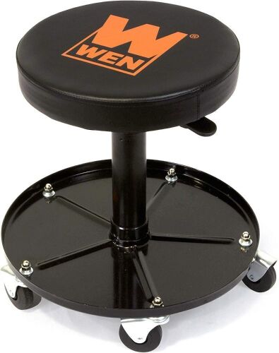 WEN 73012T 300-Pound Capacity Pneumatic Rolling Mechanic Stool - Lot 158