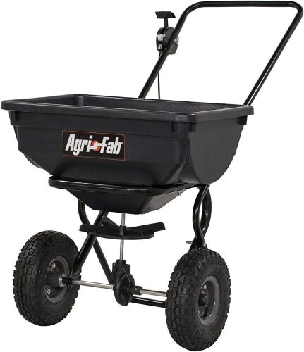 Agri-Fab 85-Pound Push Broadcast Spreader - Missing Hardware  - Lot 296