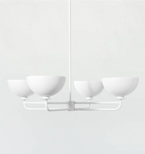 Threshold Studio McGee White Dome Chandelier  - Lot 721