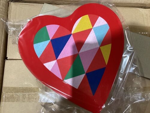 Case of (12) Spritz Heart Shape Tin Box  - Lot 403