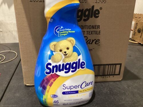 Case of (6) Snuggle SuperCare Liquid Fabric Softener, Lilies and Linen, 48.6 Oz - Lot 188