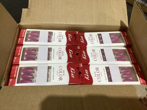 Case of (36) Kiss Long Salon Color Nails, Swish Swish  - Lot 719