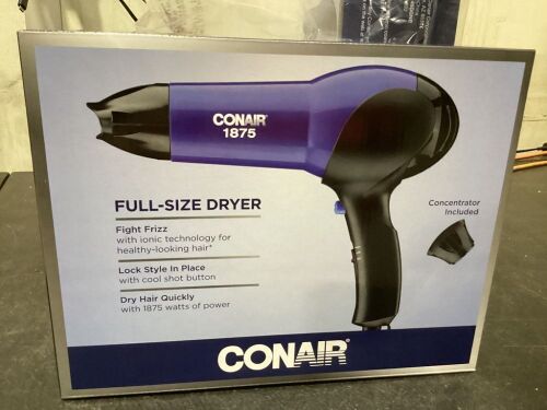 Lot of (2) Conair 1875 Watt Full-Size Hair Dryer  - Lot 438