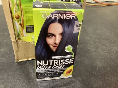 Case of (12) Garnier Nutrisse Ultra Color Nourishing Creme, Blackberry Mojito Blue Black  - Lot 715