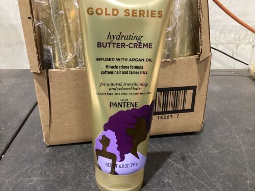 Case of (12) Pantene Pro-V Gold Series Hydrating Butter-Creme 6.8 oz  - Lot 919