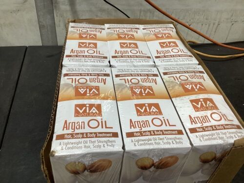 Case of Via Natural Argan Oil Hair, Scalp & Body Treatment  - Lot 1134