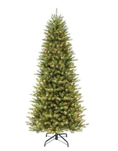 Puleo 4.5 ft. Pre-Lit Incandescent Slim Fraser Fir Artificial Christmas Tree - Lot 976