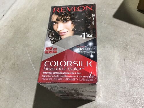 Case of (12) Revlon ColorSilk Beautiful Color Hair Dye, Dark Brown  - Lot 511
